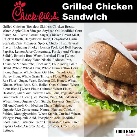 Here are the 55 ingredients in a Chick-fil-A Sandwich. Should you …