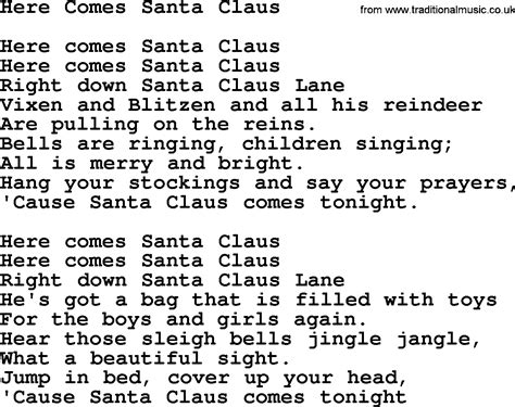 Here comes santa claus lyrics. Things To Know About Here comes santa claus lyrics. 