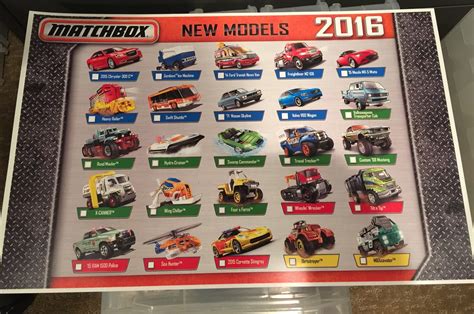 Here is the artwork for all 25 Matchbox New Models in 2016... Custom