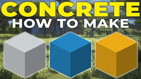 Here s How to Make Concrete in Minecraft 