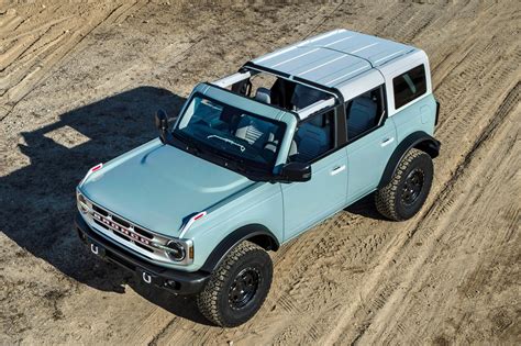 Heritage broncos. Home. Car News. 2023 Ford Bronco Heritage Editions Go Full Retro. Ford goes further down the retro design path with new Bronco and Bronco Sport Heritage … 