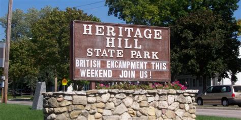Heritage hills state park. A Wisconsin State Park operated by the Heritage Hill Corporation. 2640 S. Webster Ave. Green Bay, WI 54301 | info@heritagehillgb.org 920.448.5150 | 800.721.5150 