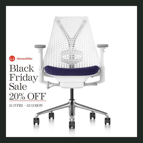 Herman miller black friday. Herman Miller slashed the price of all six vibrant Sayl gaming chairs by 20% during this Black Friday, and $816 is an excellent deal for this level of premium back support. Second-Best ergonomic ... 