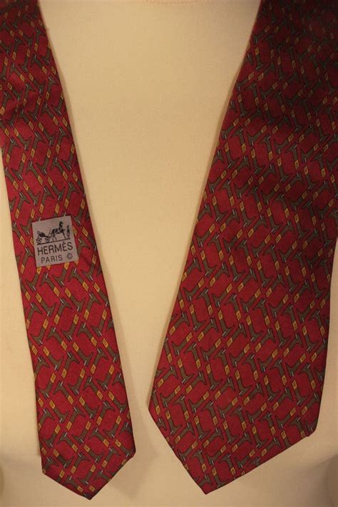 Hermes neck tie 100% silk Made in France eBay