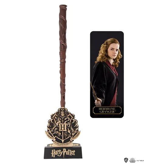 Hermione Granger Wand Pen w/ Stand & Bookmark - Cinereplicas