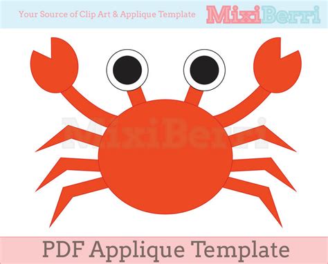 Hermit Crab Template - Etsy