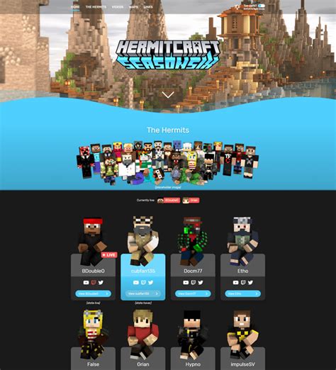Hermitcraft website. Things To Know About Hermitcraft website. 