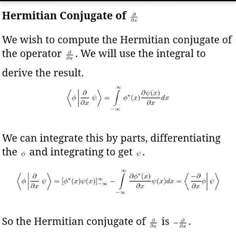 Hermitian Conjugate - an overview ScienceDirect Topics