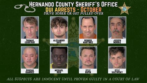 Hernando county latest arrests.  Suspects are innocent until adjudicated gu...
