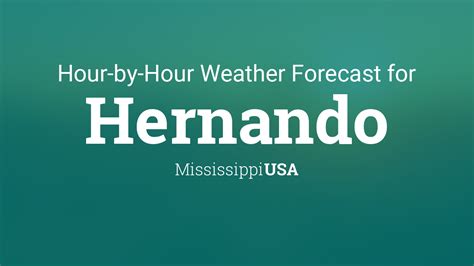 Know what's coming with AccuWeather's extended daily forecasts for Hernando, MS. Up to 90 days of daily highs, lows, and precipitation chances.