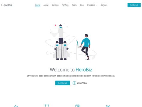 HeroBiz Bootstrap Business Template BootstrapMade.