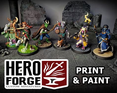 Heroforge samples.  Struggled with many print before finally seeing that is...