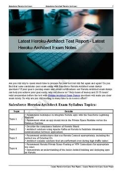 Heroku-Architect Online Test
