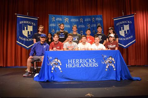 Herricks Honors Commitment to Collegiate Athletics