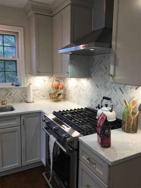 Herringbone Installed Horizontally - Houzz