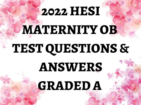 Hesi maternity 55 questions quizlet. Study with Quizlet and memorize flashcards containing terms like A 38-week primigravida who works as a secretary and sits at a computer for 8 hours each day tells the nurse that her feet have begun to swell. Which instruction would bemost effective in preventing pooling of blood in the lower extremities?, A 26-year-old, gravida 2, para 1 client is admitted to … 