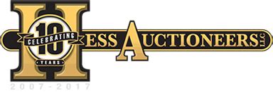 May 1, 2024 · Address: 768 Graystone Rd. Manheim, PA 17545. Phone: 717-664-5238. Email: contact@hessauctiongroup.com. Website: www.hessauctiongroup.com. Show: Showing 1 to 15 of 15 auctions. 5/13/24 Lawn, Garden & Tool Auction. Online Only Auction. John M. Hess Auction Service, Inc. 768 Graystone Road. Manheim, PA 17545. Date (s) 5/1/2024 - 5/13/2024. 
