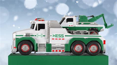 NEW 1999 ©Hess Truck & Space Shuttle w/Satellite Collectible Toy, Hess Trucks Christmas Tradition Toys, Collectible Hess Truck with Aircraft. (148) $44.95.. 