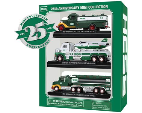 The Hess Corporation issued its first holiday truck, the Hess B61 Mack Tanker Trailer, in 1964. The toy was sold exclusively at Hess gas stations. It was priced at $1.29 including batteries. Promotion was limited to a few small newspaper advertisements. The design concept for Hess holiday trucks occurs from two to six year in advance.