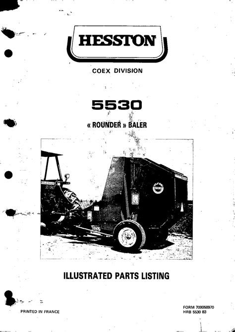 Hesston 5530 round baler repair manual. - The dock manual by max burns.