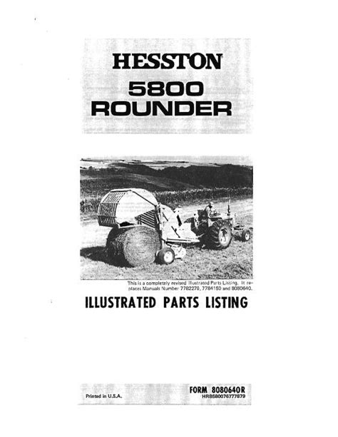 Hesston 5800 round baler parts manual. - Contando cuentos en lengua de señas venezolana.