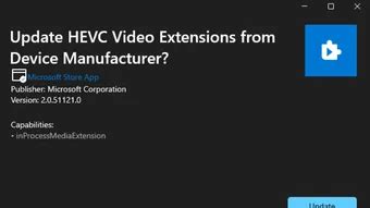 Hevc player windows 10.  Oct 14, 2025 · For more advanced hardware HEVC Video Extensions ...