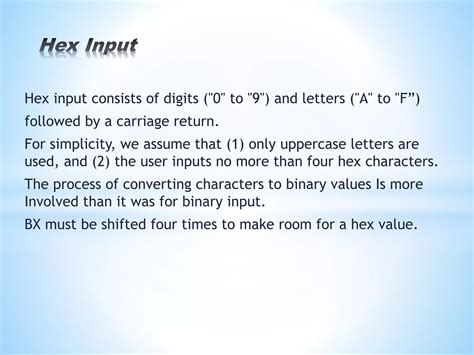 Hex input and output in assembly language. The board layout integrated a compact ...