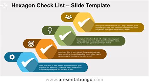 Hexagon Checklist For Powerpoint And Google Slides
