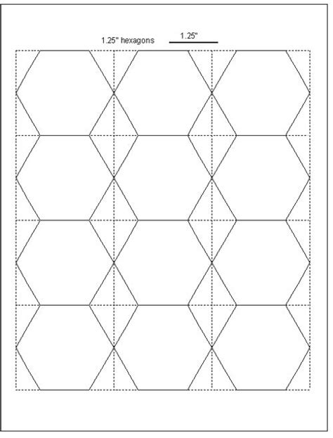 Hexagon Paper Piecing Templates