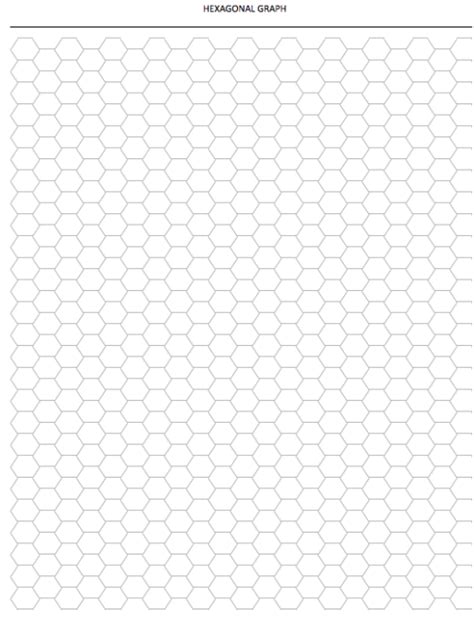 Hexagonal Graph Paper Template The Spreadsheet Page