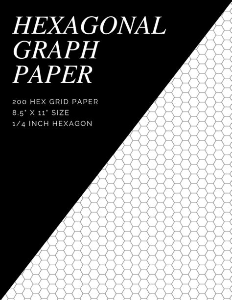 Read Hexagonal Graph Paper  14 Inch Hexagons Hex Style  85 X 11  Bound By Not A Book
