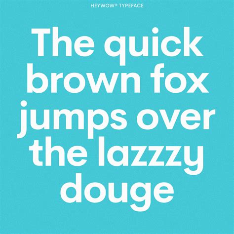 Heywow Typeface On Behance