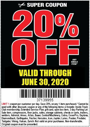 Jan 14, 2024 · Either way, you’ll always enjoy free shipping on Harbor Freight gift card purchases. Top Harbor Freight deal - Save 20% Off your purchase. 29 Harbor Freight coupons are live for February 2024 ... 