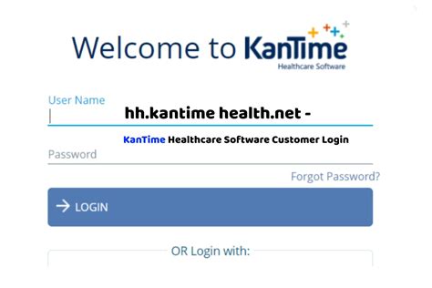 Hh.kantime.net login. Welcome to. User Name. Password. Forgot Password? OR Login with: 2024 KanTime Experience. Join us August 26-28, 2024 in Dallas, Texas, for our annual KanTime Experience! KanTime's Superheros for Success Annual Experience is a nexus for the best and brightest in post acute care, bringing together a diverse group of individuals who are ... 