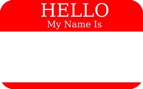 Hi, My Name Is... I