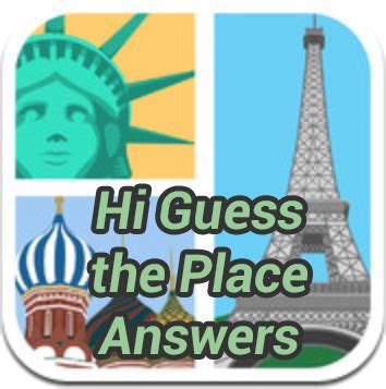 Hi Guess Game The Answers