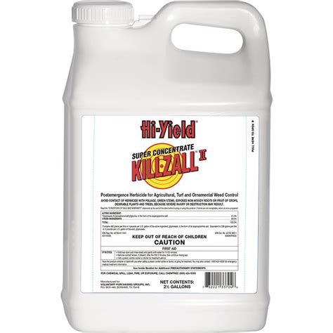 Contact herbicides that will kill small weeds. Glyphosate. Ace Weed and Grass Killer, Eliminator Weed and Grass herbicide, Gordons BigN'Tuf, HiYield Killzall, Home Front Weed and Grass Killer, Knockout, and many others. Non-selective herbicide for control of most weeds. It will also damage or kill desirable plants.. 
