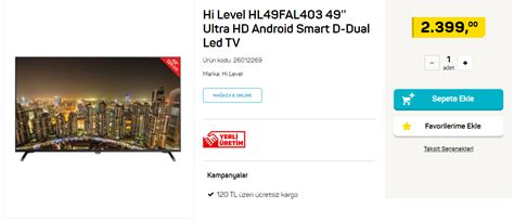 Hi-Level HL49FAL403 49'' Ultra HD Android Smart D-Dual Led . 