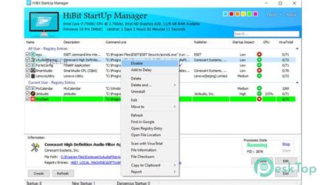 HiBit Startup Manager (free) download Windows version