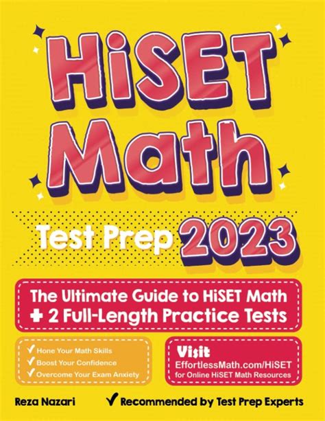 HiSET Math Test Prep The Ultimate Guide to HiSET Math + 2 FullLength