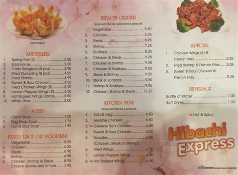 Hibachi express raymond ms menu. Latest reviews, photos and 👍🏾ratings for Hibachi Express at 9354 US 49 Suite K in Gulfport - view the menu, ⏰hours, ☎️phone number, ☝address and map. 