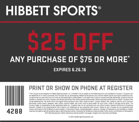 15% off $100 select items. Terms and conditions apply. Learn How to Get Code at Hibbett Sports Show Code. $10. Off CODE. $10 off when you spend $25 on Clothing & Accessories and more. Offers are subject to change without prior notice. Other terms and conditions apply. Get the best verified Hibbett Sports coupons.. 