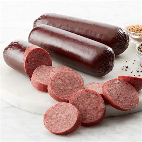 Hickory farms summer sausage. This is the original Hickory Farms Beef Summer Sausage. I love it paired with Hickory Farms sweet hot mustard. This is cheaper than on their website. 