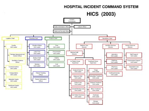 Hics Organization Chart