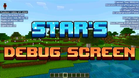 Hidden Debug Screen Mod Minecraft Pe Mods Addons