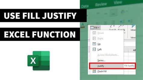 Hidden Excel Feature – Justify Text or Fill Justify - XelPlus