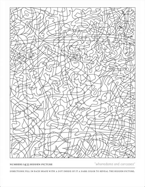 Hidden Images Coloring Pages