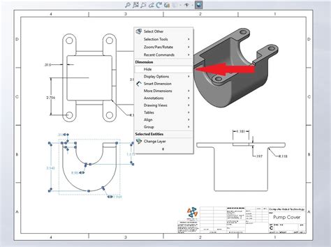 Hide sketches one drawing view only SOLIDWORKS Forums