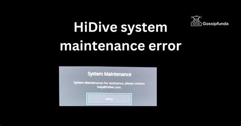 Hidive system maintenance error. HIDIVE 