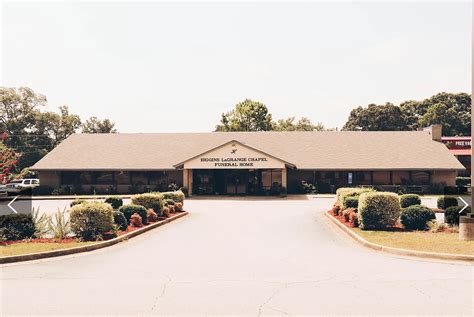 Lagrange, GA 30241. Serving Hogansville, GA 30230 Area. Get directions. Mon. 9:00 AM - 5:00 PM. Tue. 9:00 AM - 5:00 PM. Wed. 9:00 AM - 5:00 PM. Thu. ... You could be the first review for Higgins Funeral Home - LaGrange Chapel. Search reviews. Search reviews. 0 reviews that are not currently recommended.. 